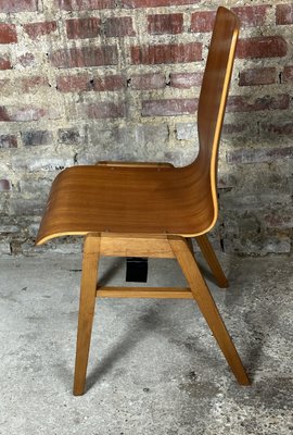 Scandinavian Chairs in Thermoformed Beech, 1960s, Set of 8-RWZ-2036138