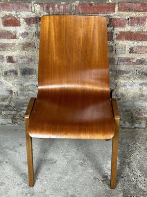 Scandinavian Chairs in Thermoformed Beech, 1960s, Set of 8-RWZ-2036138