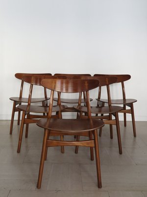 Scandinavian Chairs Model Ch30 by Hans J. Wegner for Carl Hansen & Son, Denmark, 1950s, Set of 6-CC-2024638