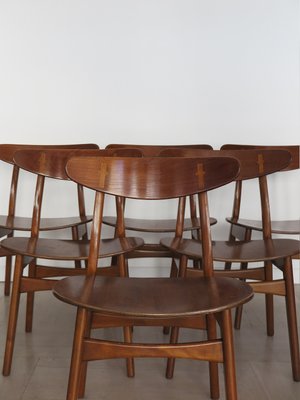 Scandinavian Chairs Model Ch30 by Hans J. Wegner for Carl Hansen & Son, Denmark, 1950s, Set of 6-CC-2024638