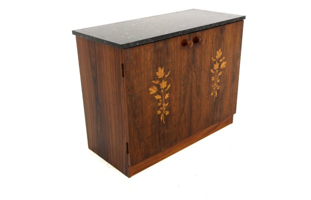 Scandinavian Chest of Drawers in Rosewood from Mjölby Intarsia, Sweden, 1950s-GEK-2022914