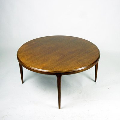 Scandinavian Circular Rosewood Coffee Table attributed to Johannes Andersen from CFC Silkeborg, 1960s-MH-1821517