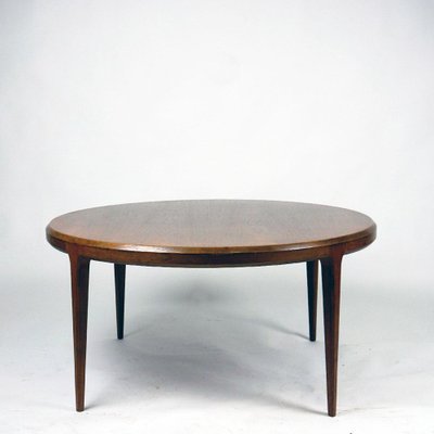 Scandinavian Circular Rosewood Coffee Table attributed to Johannes Andersen from CFC Silkeborg, 1960s-MH-1821517