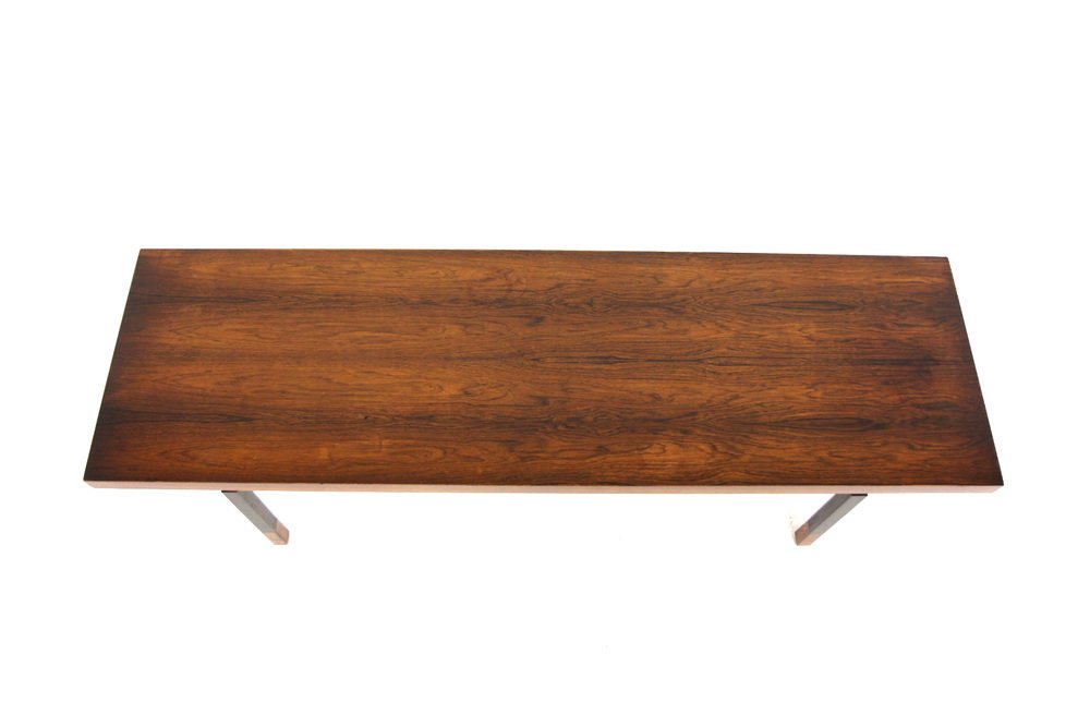 Scandinavian Coffee Table in Rosewood by Johannes Asbjerg for Illum Bolighus, Denmark, 1960s