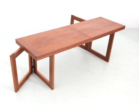 Scandinavian Coffee Table in Teak from Ansager Møbler, 1960s-PI-2022646