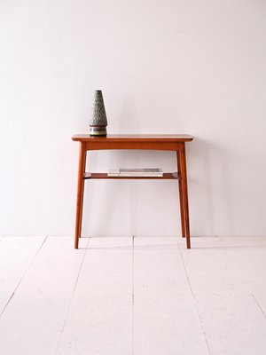 Scandinavian Coffee Table with Magazine Rack, 1960s-QWP-2035434