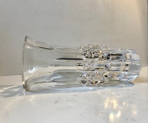 Scandinavian Crystal Vase by Bengt Edenfalk for Royal Krona, 1970s-LCR-852138