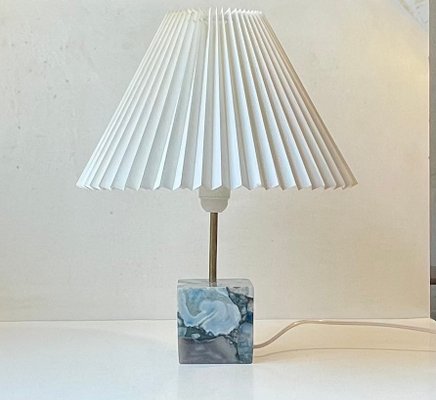 Scandinavian Cubic Table Lamp in Blue Agate-LCR-1383548