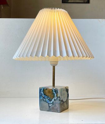 Scandinavian Cubic Table Lamp in Blue Agate-LCR-1383548