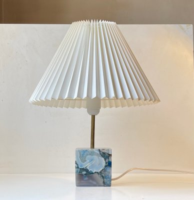 Scandinavian Cubic Table Lamp in Blue Agate-LCR-1383548