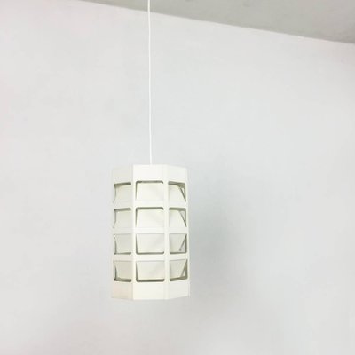 Scandinavian Cubic White Metal Lyskurv Hanging Lamp by Louis Poulsen, 1960s-QZ-1157994