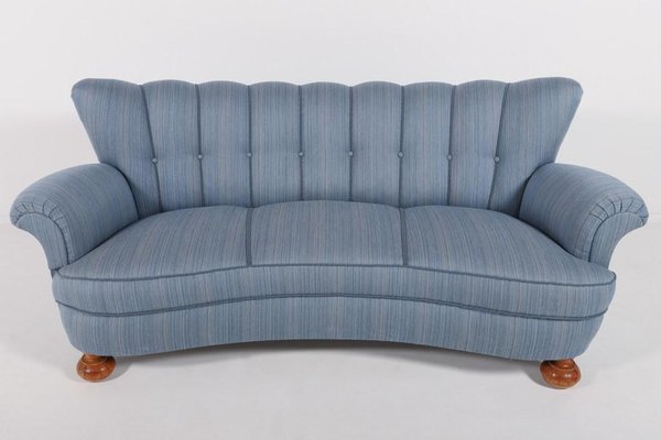 Scandinavian Curved Sofa, 1940s, Sweden-KMC-948161