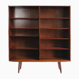 Scandinavian Dark Wood Bookcase by Gunni Omann, 1960s-CC-1112724