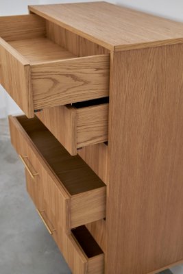 Scandinavian Design Oak Chest of Drawers-VND-1072409