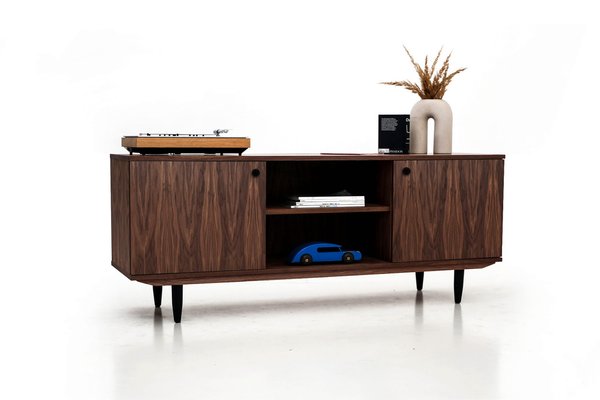 Scandinavian Design Walnut Dresser-VND-1067583