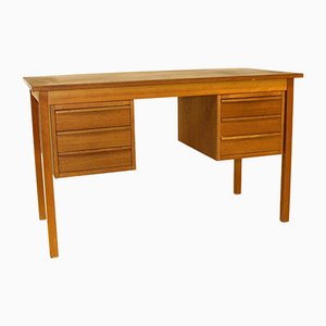 Scandinavian Desk in Oak, Sweden, 1960s-GEK-919670