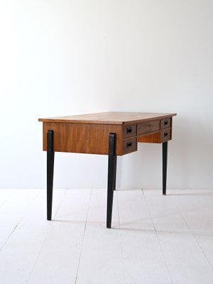 Scandinavian Desk with Black Legs, 1960s-QWP-2034905