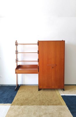 Scandinavian Desk with Wardrobe, 1960s-HCY-1764628