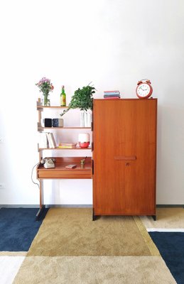 Scandinavian Desk with Wardrobe, 1960s-HCY-1764628