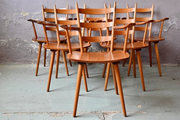 Scandinavian Dining Chairs, 1960s, Set of 4-AIU-1749138