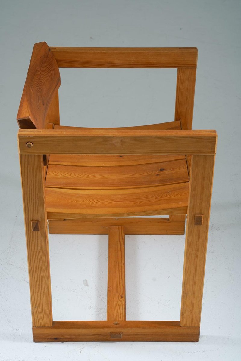 Scandinavian Dining Chairs in Pine, Model Trybo by Edvin Helseth, 1960s, Set of 2