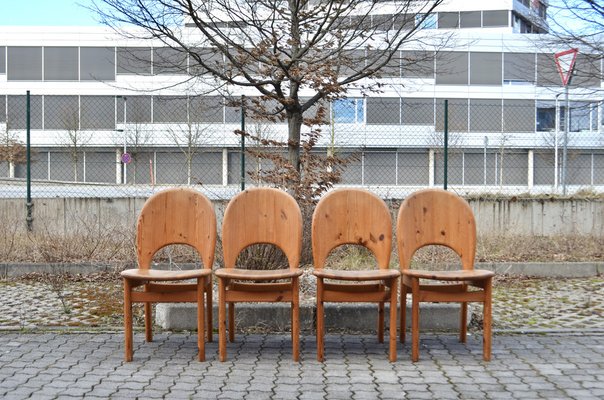 Scandinavian Dining Set in Pine from Glostrup Mobler, Set of 5-UF-1283416