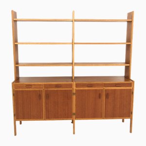 Scandinavian Double Bookcase in Teak and Oak, Sweden, 1960-GEK-2028420