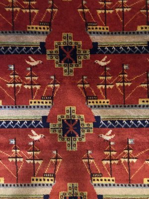 Scandinavian Double Sided Rug with Ships and Seagulls, 1934-BAF-763444