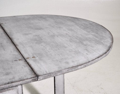 Scandinavian Drop-Left Table with Drawer, 1800s-SA-1089299