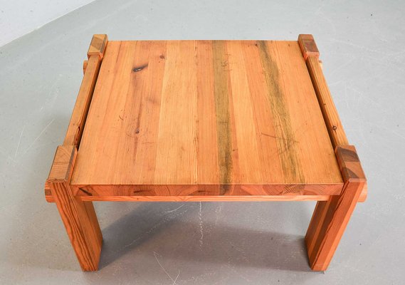 Scandinavian Dymling Coffee Table in Pinewood by Yngve Ekström for Swedese, 1970s-IXC-1384061