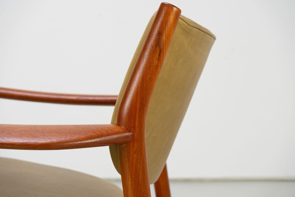 Scandinavian Easy Chairs with Teak and Leather by Westnofa, 1960s, Set of 2