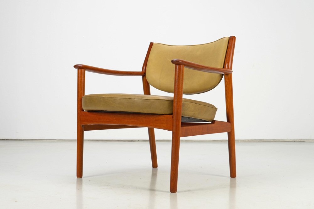 Scandinavian Easy Chairs with Teak and Leather by Westnofa, 1960s, Set of 2