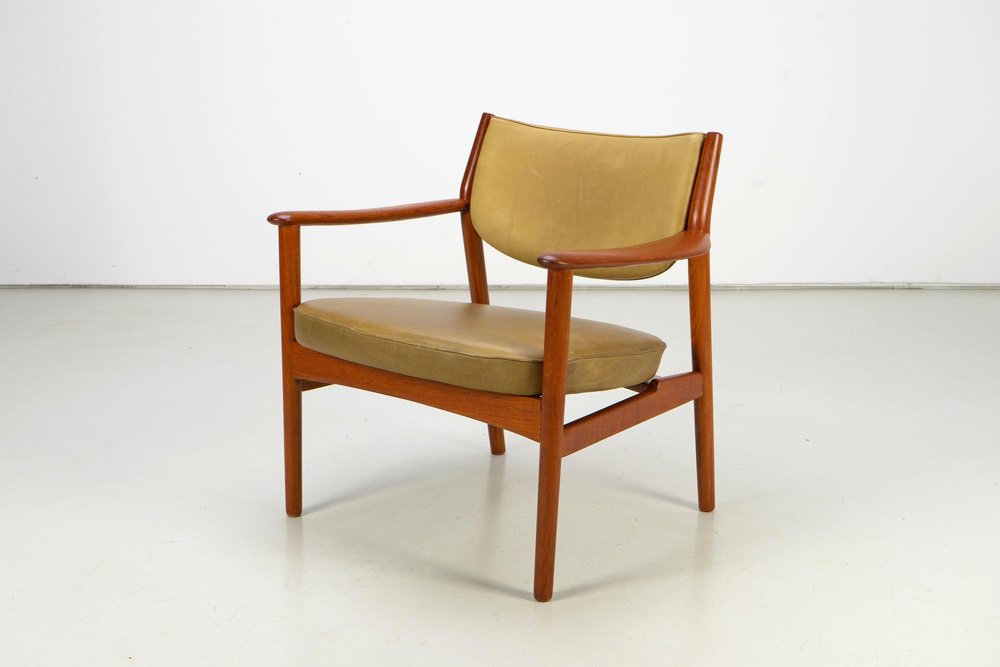 Scandinavian Easy Chairs with Teak and Leather by Westnofa, 1960s, Set of 2