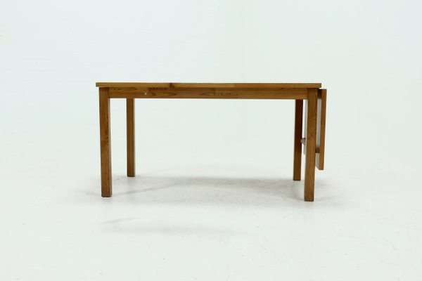 Scandinavian Extendable Dining Table in Solid Pine, 1960s-VV-1256331