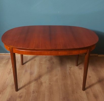 Scandinavian Extendable Mahogany Table, 1950s-KDW-1763446