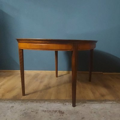 Scandinavian Extendable Mahogany Table, 1950s-KDW-1763446