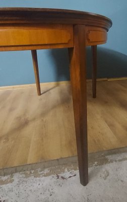 Scandinavian Extendable Mahogany Table, 1950s-KDW-1763446