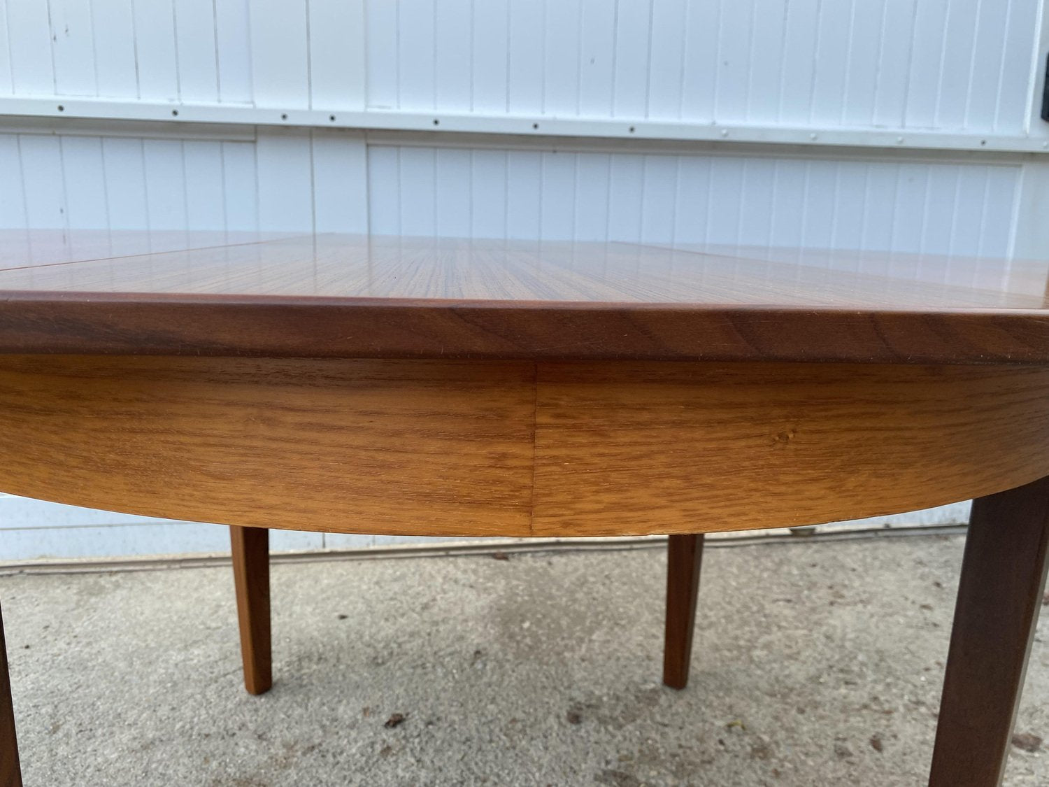 Scandinavian Extendable Round Table in Teak Dia 116cm An60, 1960s