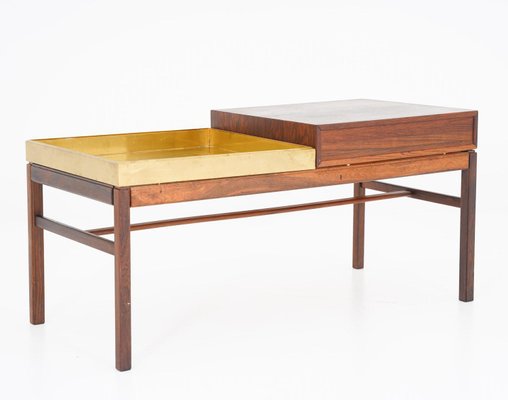 Scandinavian Flower Table in Rosewood and Brass from Engström & Myrstrand, 1960s-FM-1383609