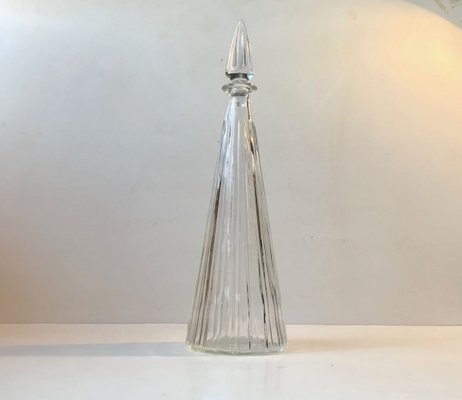 Scandinavian Fluted Glass Decanter, 1970s-LCR-887612