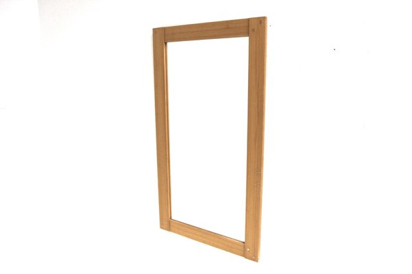 Scandinavian Fröseke Mirror with Pine Frame from Nybrofabriken, Sweden, 1960s-GEK-1763104