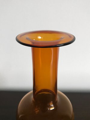 Scandinavian Glass Bottle Vase by Otto Brauer for Holmegaard, 1960s-CC-1145876