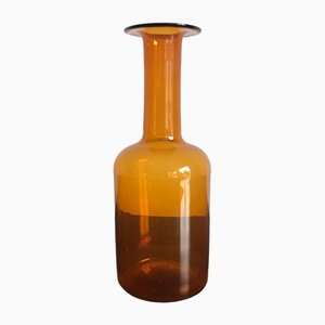 Scandinavian Glass Bottle Vase by Otto Brauer for Holmegaard, 1960s-CC-1145876