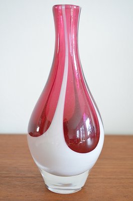 Scandinavian Glass Vase attributed to Vicke Lindstrand for Kosta, 1960s-OV-1384087