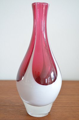 Scandinavian Glass Vase attributed to Vicke Lindstrand for Kosta, 1960s-OV-1384087