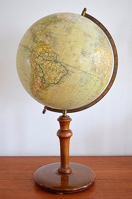 Scandinavian Globe by Dr. Neuse Stockholm for Jordglob, 1910s-OV-1091590