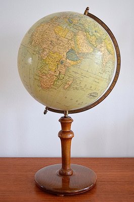 Scandinavian Globe by Dr. Neuse Stockholm for Jordglob, 1910s-OV-1091590