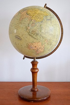 Scandinavian Globe by Dr. Neuse Stockholm for Jordglob, 1910s-OV-1091590