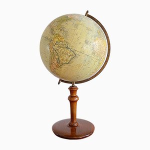 Scandinavian Globe by Dr. Neuse Stockholm for Jordglob, 1910s-OV-1091590