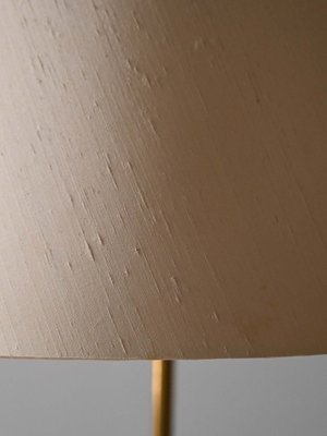 Scandinavian Golden Floor Lamp, 1960s-QWP-2042802